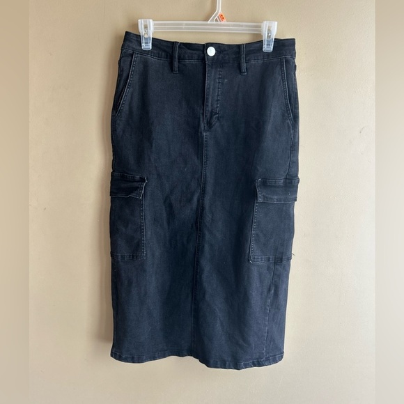 RFM stretch denim midi skirt - Picture 1 of 11